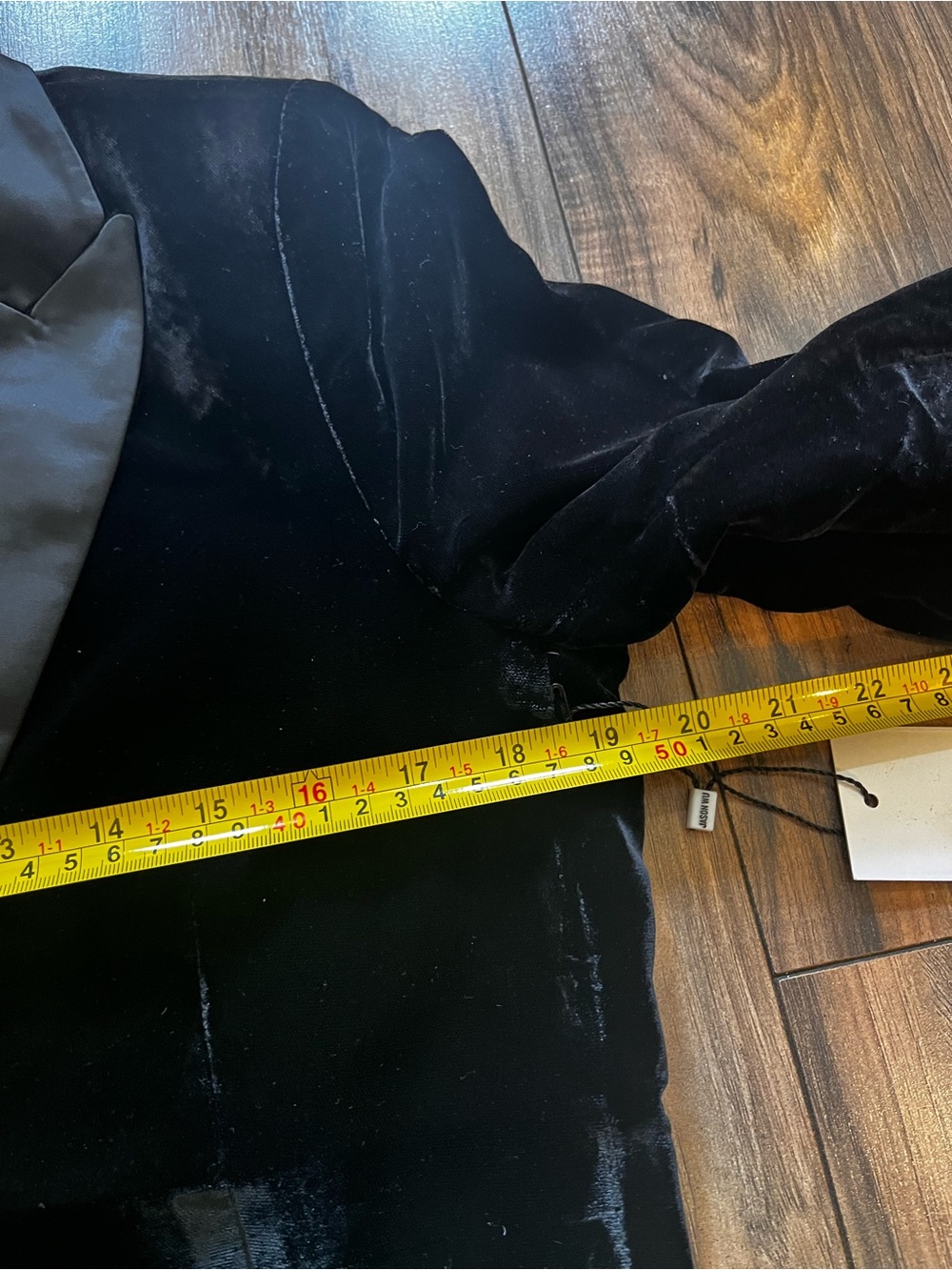 $400 JASON WU Black Velvet Satin Lapel Tailored One Button Blazer M - Picture 9 of 15